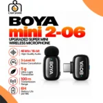 BOYA Mini 2-06 Wireless Microphone with AI Noise Cancellation