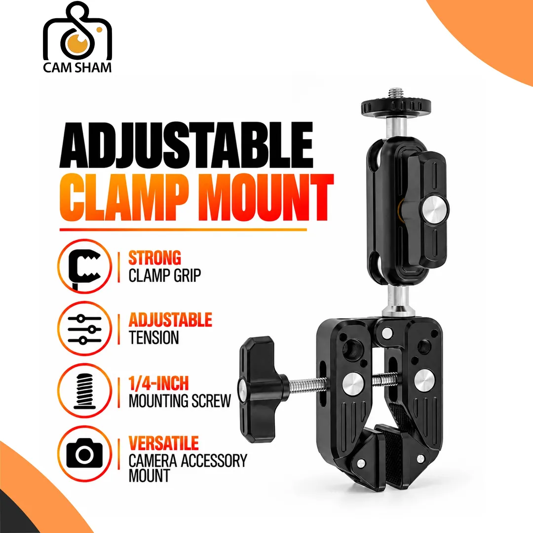4y574 Jmary MS-90 Professional Multi-Functional Super Clamp - Image 1