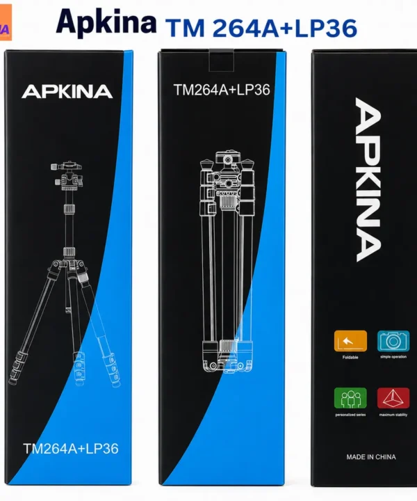 Apkina TM264A + LP36 Professional Aluminum Camera Tripod & Monopod