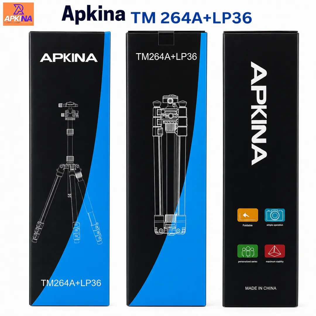 Apkina TM264A + LP36 Professional Aluminum Camera Tripod & Monopod