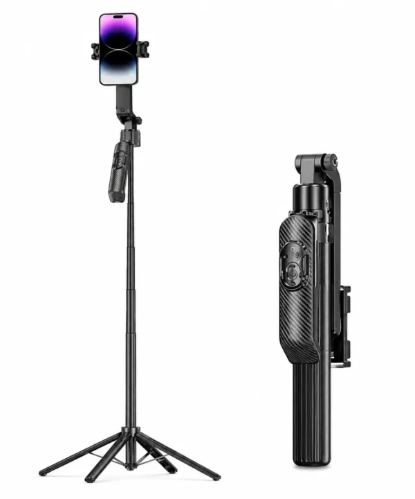 Jmary KT-299 AI Face Tracking Selfie Stick Tripod with Bluetooth Remote