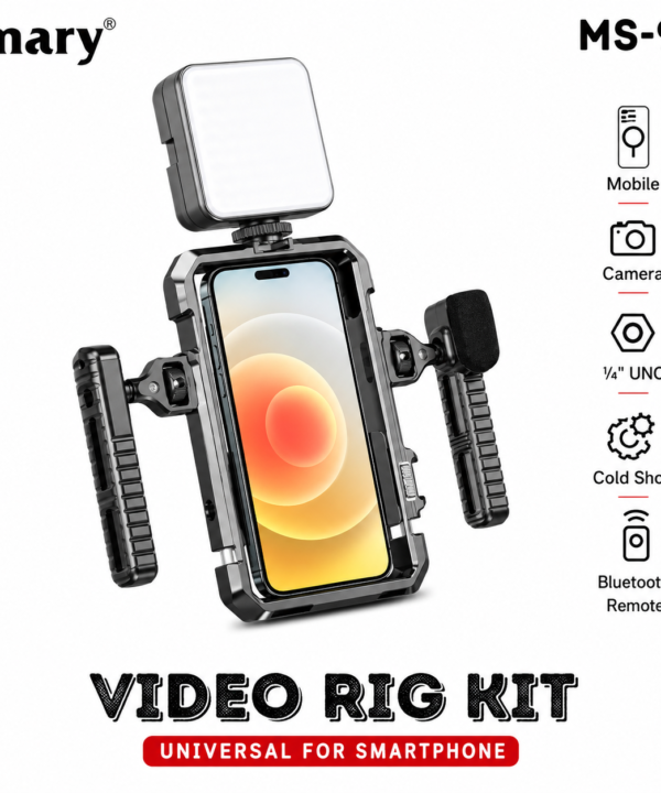 Jmary MS-98 Professional Aluminum Smartphone Video Rig with Bluetooth Remote