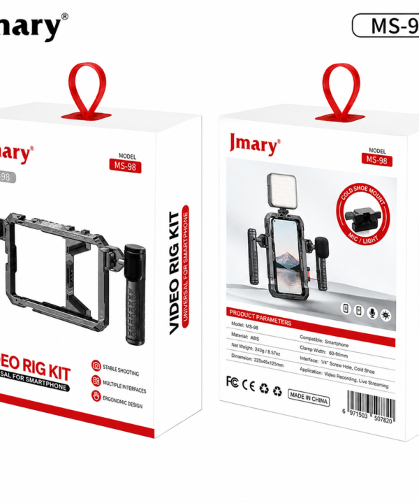 Jmary MS-98 Professional Aluminum Smartphone Video Rig with Bluetooth Remote
