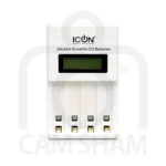 ICON Quick LCD Battery Charger 4×2700mAh AA Rechargeable Batteries
