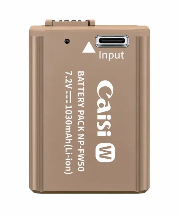 Caisi NP-FW50 Type-C Battery for Sony Cameras