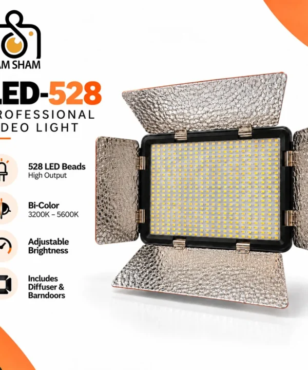 LED 528 Professional Video Light Panel for Camera & Studio